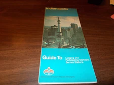 1977 Standard Oil Indianapolis Vintage Road Map