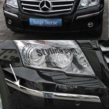 Sto&szlig;stangen Leisten / Sto&szlig;stangen Verkleidung CHROM f&uuml;r MERCEDES X204 204  GLK 