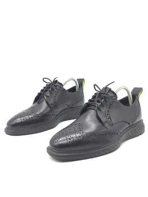 ECCO ST. 1 Hybrid Lite Zapatos Brogue Negro Para Hombres T.39 US.7 UK.6