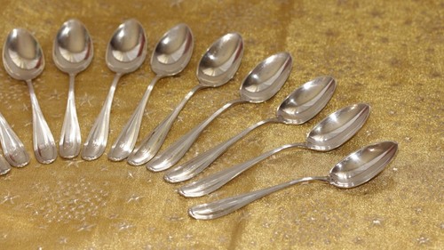 Antique Vintage Set of 12 Sterling Silver Roden Bros Teaspoons Stratford Pattern - Bild 5 von 20