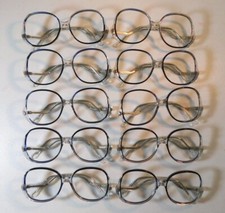 Vintage 10 Pc. Lot ELITE Connie Col. 3 Black Cry 52/16 Eyeglass Frame NOS N3