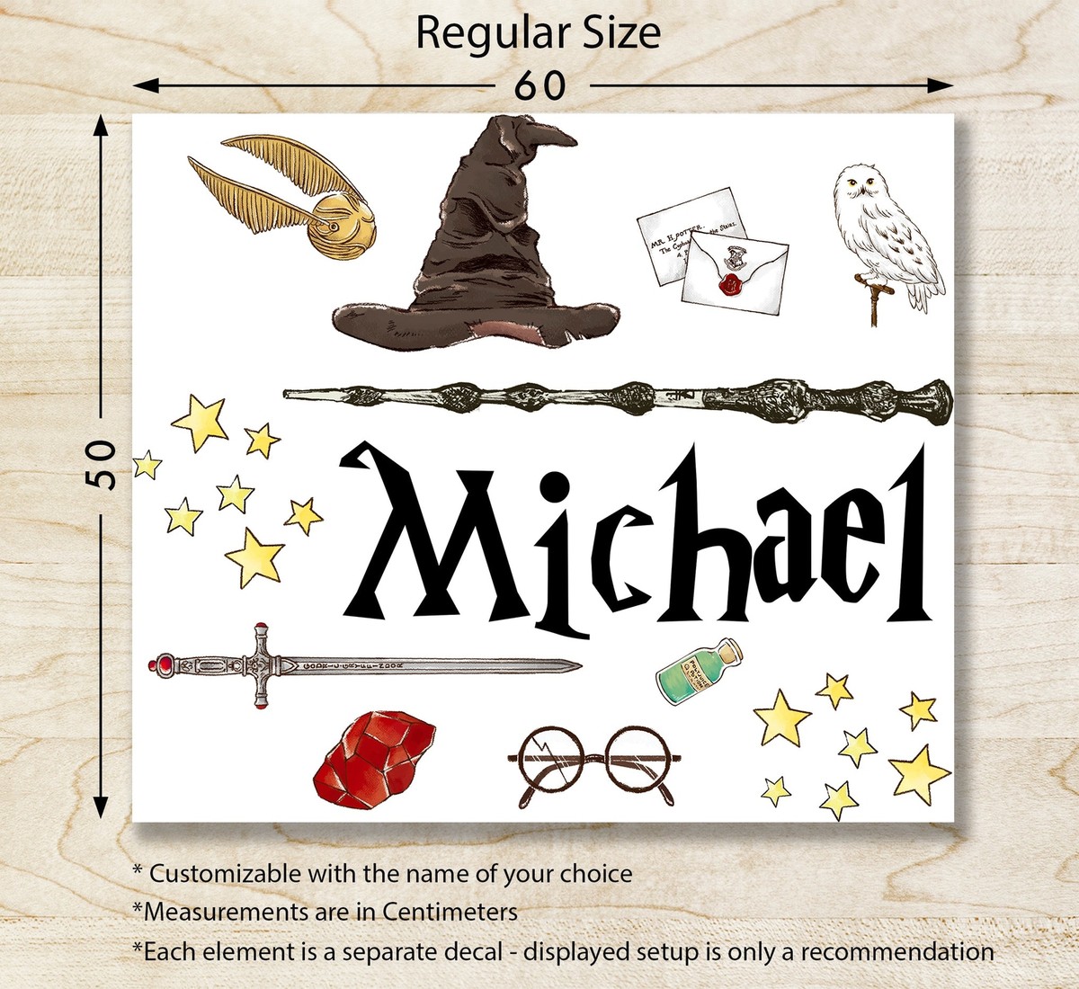 Compre ADESIVO RETANGULAR HARRY POTTER 12 UN - Alta Qualidade E