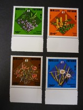 WALLIS & FUTUNA 1978 Tropical Flowers set of 4  vf MINT mnh SG 290 - 293