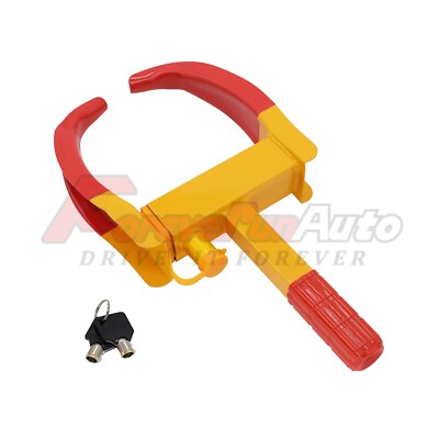2x Foreverunauto Anti-Theft Wheel Lock Clamp Boot – Adjustable Steel Tire Claw For Car, Truck, Trailer - View #3