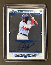 2019 Leaf Trinity WANDER FRANCO Clear Acetate Platinum Foil Auto 11/45 Rays