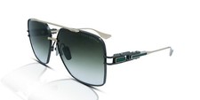 Dita Grand Emperik DTS159-A-03 Black Rhodium/White Gold/Green Sunglasses
