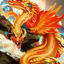 Year of the Dragon 2024 Canvas Art Print AI Art