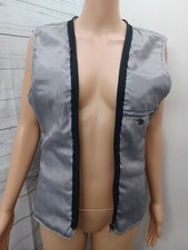Pelle Studio Wilson's Womens Gray Liner Quinted Vest Tri Sz M