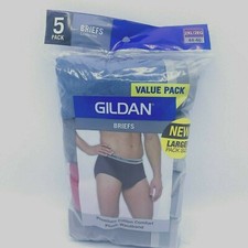 Gildan Men's Cotton Soft Comfort Support Briefs Underwear 5-Pack, Assorted, 2XL
