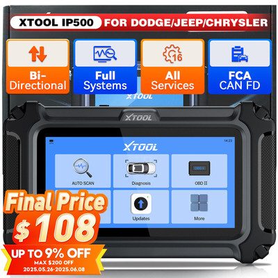 XTOOL IP500 For Dodge, Jeep, Chrysler Full System Diagnostic Tool OBD2 Scanner