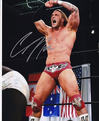 Chris Masters Adonis Signed 8x10 NWA Champion Pro Wrestling Photo