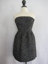 NWT GAP Dress Women Sizes 4 ,8 Strapless Textured Fabric Party Dress Black 