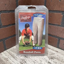Vintage Rawlings Youth Baseball Pants Size Large New In Package 