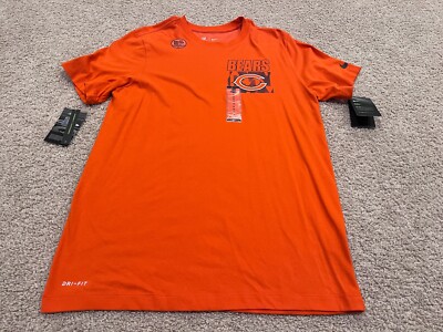 Nike Dri Fit retro orange navy blue Chicago Bears t shirt Payton 34 Dikta NFL M