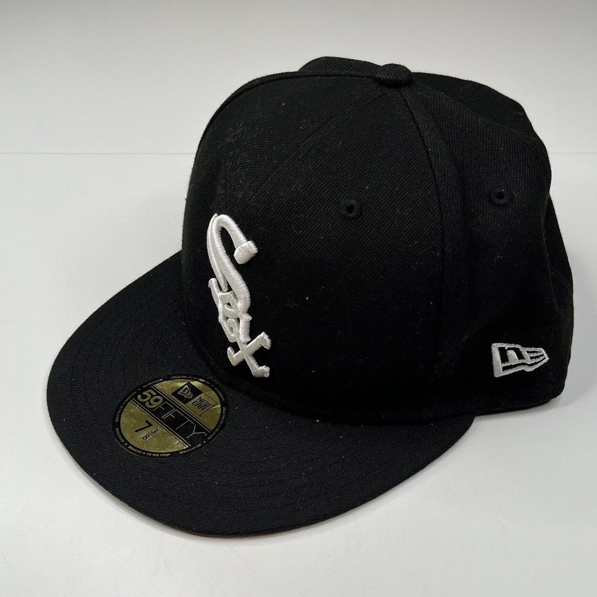 WTW×NEWERA 59FIFTY BK 7-3/8 new era NWT men's 7 3/8 MLB white sox black baseball cap sf8 | eBay