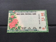 1938 ALABAMA CAL ROSE BOWL COLLEGE FOOTBALL GAME TICKET STUB TIDE CAL GLDN BEARS