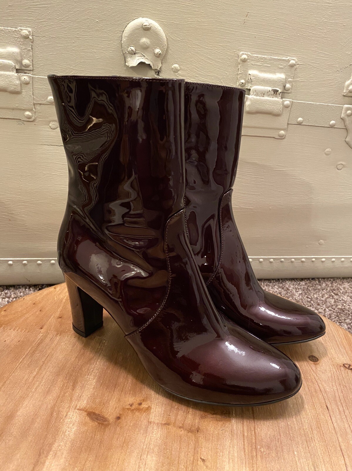 aquatalia patent leather boots