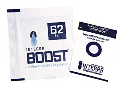 Integra Boost 8G Humidiccant Bulk 62% (50/Pack)   2-Way Humidity Control Packs  