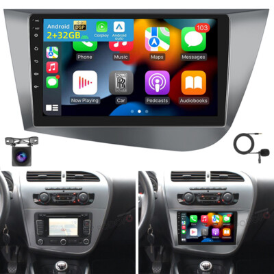 KAM+ Android 15 Autoradio CarPlay GPS Navi 2+32G Für Seat LEON MK2 1P1 2005-2012