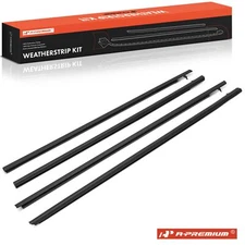 A-Premium 4x Door Weatherstrip Window Moulding Trim Belt for Honda HR-V 16-22