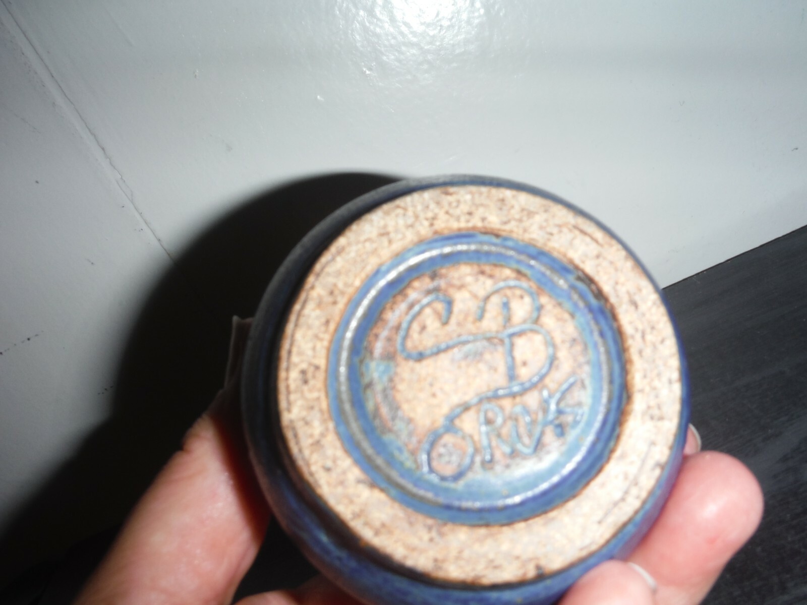 Orcas Island Pottery Beautiful Blue Small Bud Vase, Signed eBay