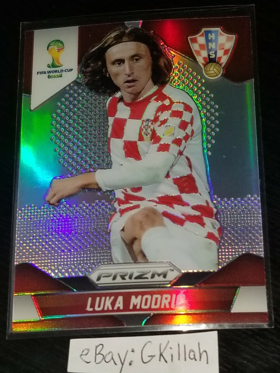 2014 Panini Prizm World Cup Luka Modric Silver Prizms #118 Croatia Refractor RC