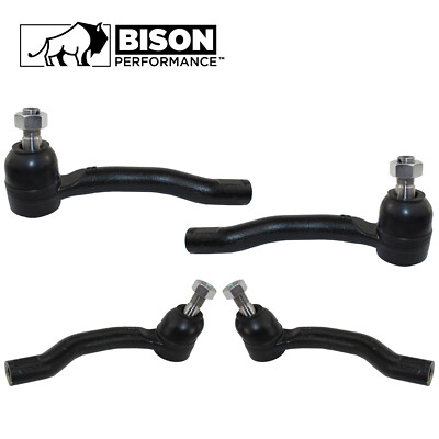 Bison Performance 4pc Set Inner Outer Tie Rod End Kit For Frontier Xterra