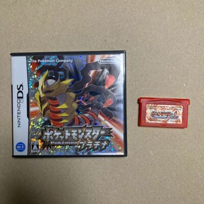 ポケモンDS GBA　ファイアレッド　プラチナ　サン　X ゲームソフト4点セット ポケモンDS GBA ファイアレッド プラチナ サン X ゲームソフト4