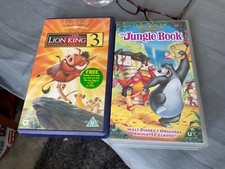 DISNEY THE LION KING 3  JUNGLE BOOK VHS VIDEO TAPES