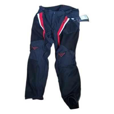 Dainese Unisex Dainese P. Drake Super Air Motorrad Textilhose Pant, Schwarz/Rot/