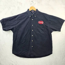 Vintage Norton Motorcycle Work Wear Mechanic Shirt Mens XL Biker Grunge RARE