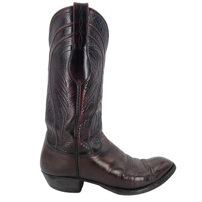 Lucchese Black Cherry Western Boots 9.5D Lucchese - Black Cherry San Antonio : r/cowboyboots main image 4