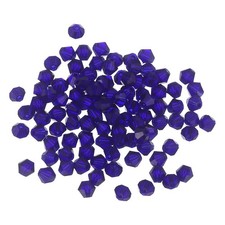 100pcs 6mm Bicone Glass Crystal Beads, Faceted Beads Dark Purple
