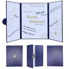 Retirement Party Decorations, Card for Man Woman, Blue large, blue 
