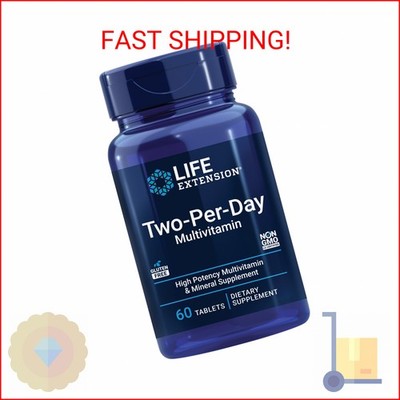 Life Extension Two-Per-Day Multivitamin   Daily Dose of Vitamins & Minerals for
