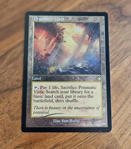 虹色の眺望 Prismatic Vista 旧枠foil 虹色の眺望 (Prismatic Vista) · Modern Horizons (MH1) #244