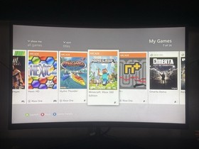 Xbox 360e 500 GB Megabundle W 29 Games, Afterglow Controller, Power Supply(READ)