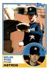 1983 Topps Baseball Card #360 Nolan Ryan Pitcher Houston Astros