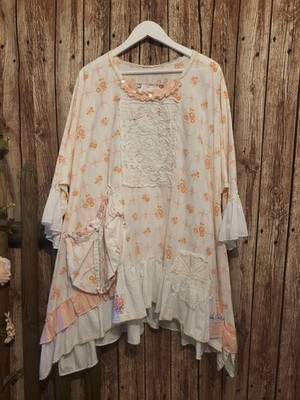 Lagenlook,L`Atelier du Rose  46 48 50 52 54  Bluse Tunika Walla Magnolia Givens
