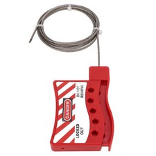 ｀Adjustable Lockout Tagout Cable Lock Stainless Steel 6.56ft Length 5 Lock BL