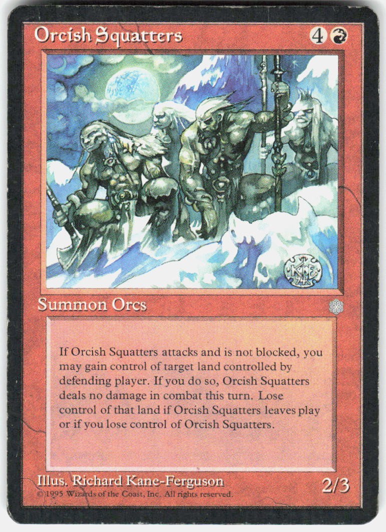 Orcish Squatters Rare Ice Age Magic: The Gathering Heavily Played