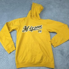 Missouri Tigers Hoodie Mens Small Yellow NCAA Football Pullover Sweatshirt NCAA