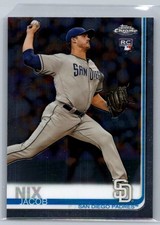 Jacob Nix 182 2019 Topps Chrome RC Rookie San Diego Padres Card