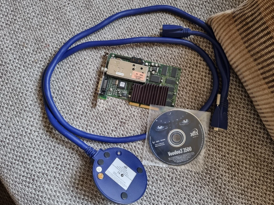 3DFX Voodoo3 3500 TV AGP 16mb complete original set, graphics card, retro, gpu - Image 3 of 4