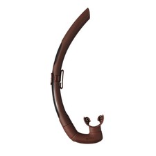 Mares 421454-BWNSA Dual Snorkel Soft Tube Brown - Scuba, Snorkeling, Freediving