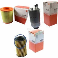 Mahle / Knecht Kraftstofffilter KL 567 Luftfilter LX 2790 ÖLfilter OX 399D