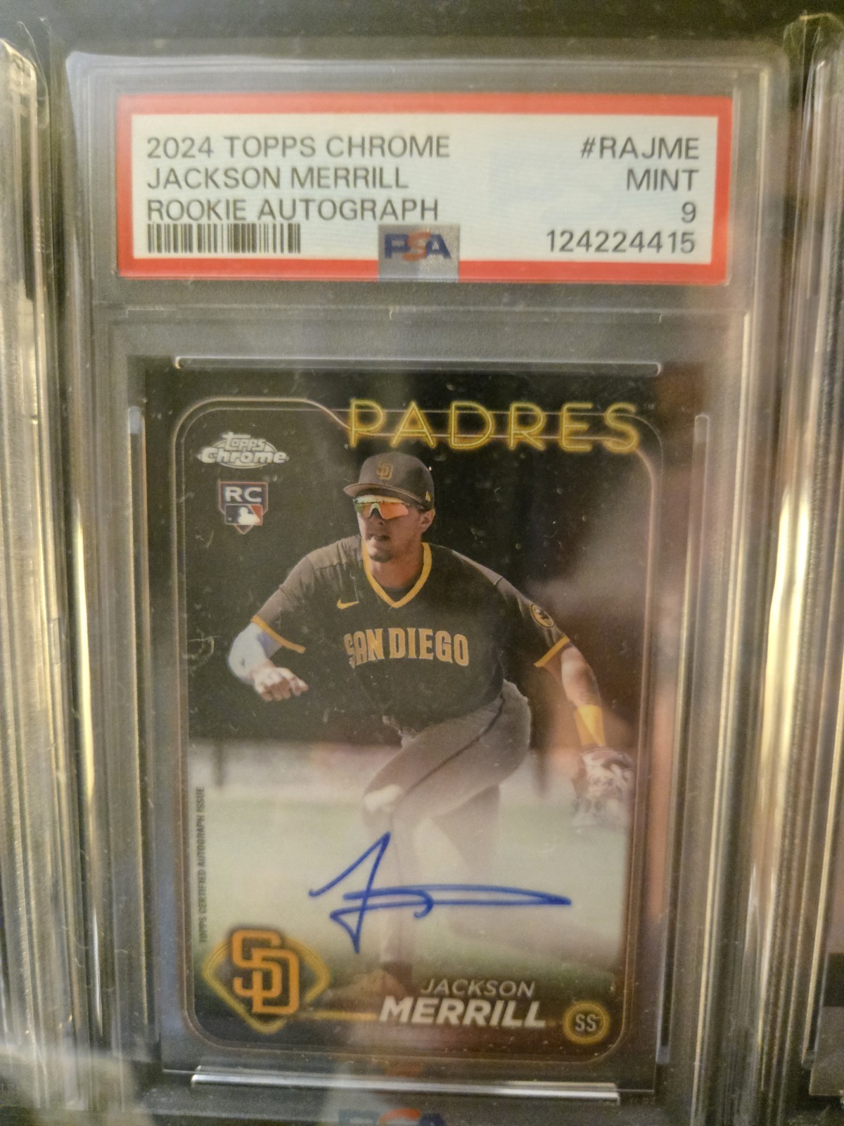 2024 Topps Chrome - Rookie Autographs Jackson Merrill #RA-JME (AU, RC)