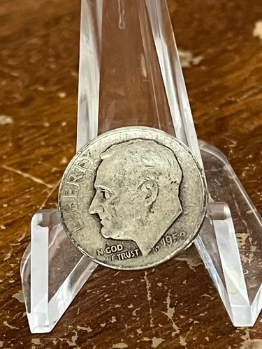 1958 D  Roosevelt Dime 90% Silver-Good Condition # PS91