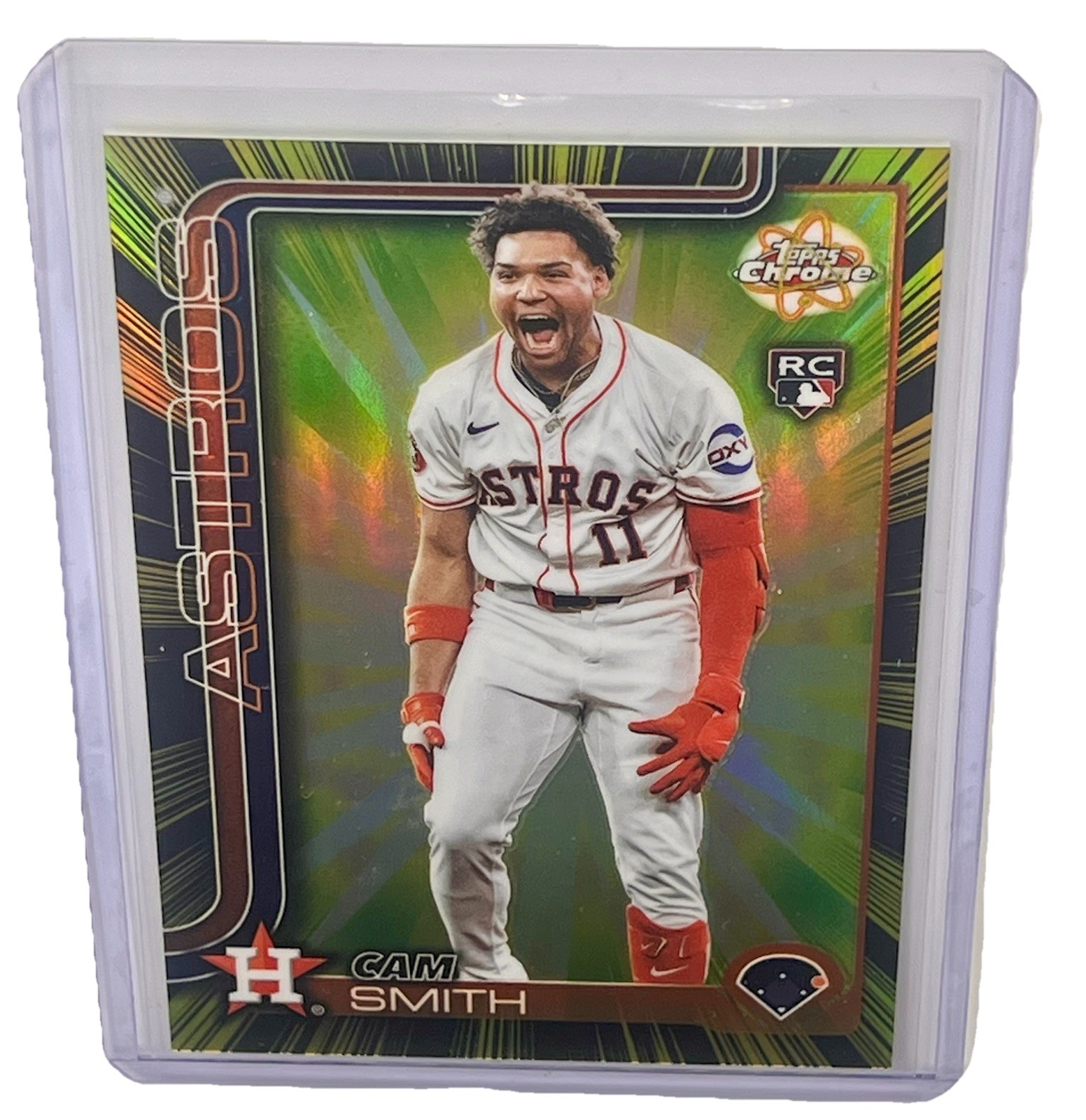 2025 Topps Chrome Update Cam Smith Radiating Rookies SSP Case Hit RC - Astros