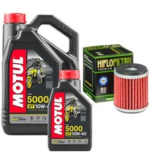 WR250 F 4T Motul 5000 10w40 5L Oil Filter Kit Yamaha WR 250 2017 8.05 per litre